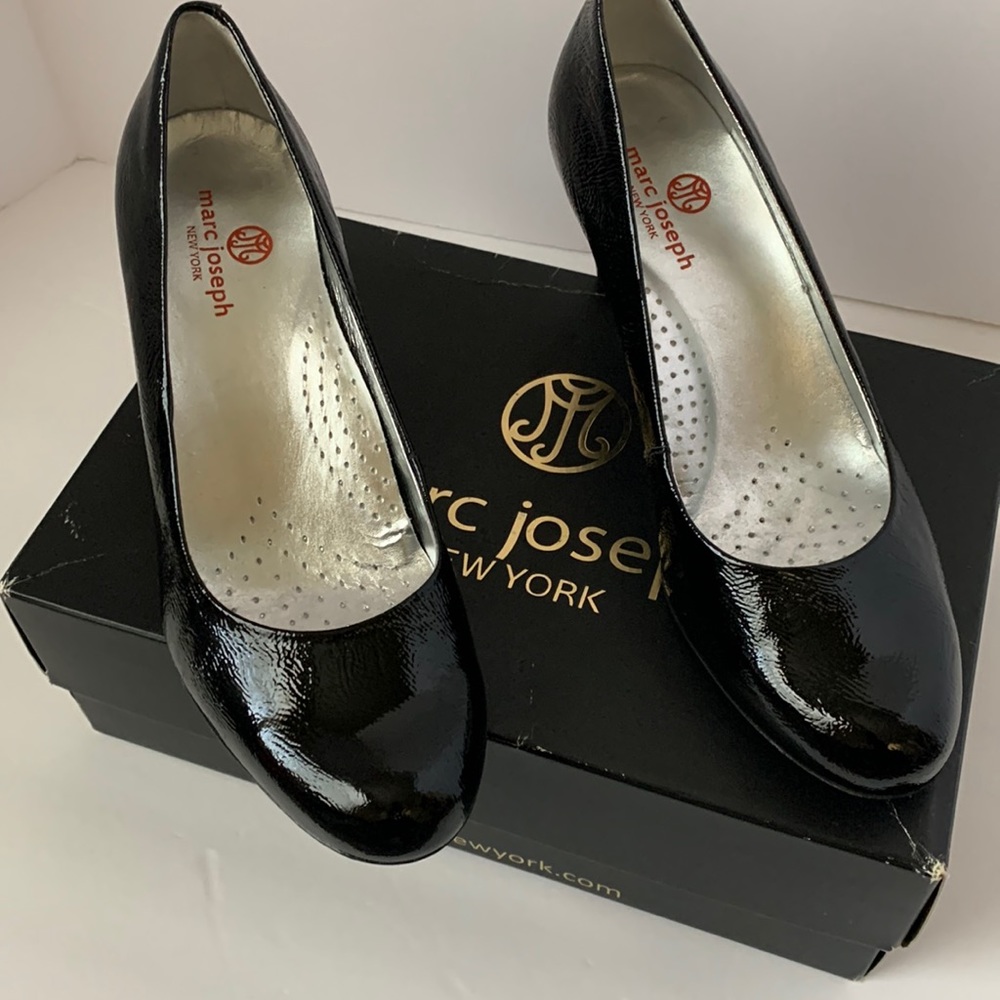 Marc Joseph size 8, black, block heels